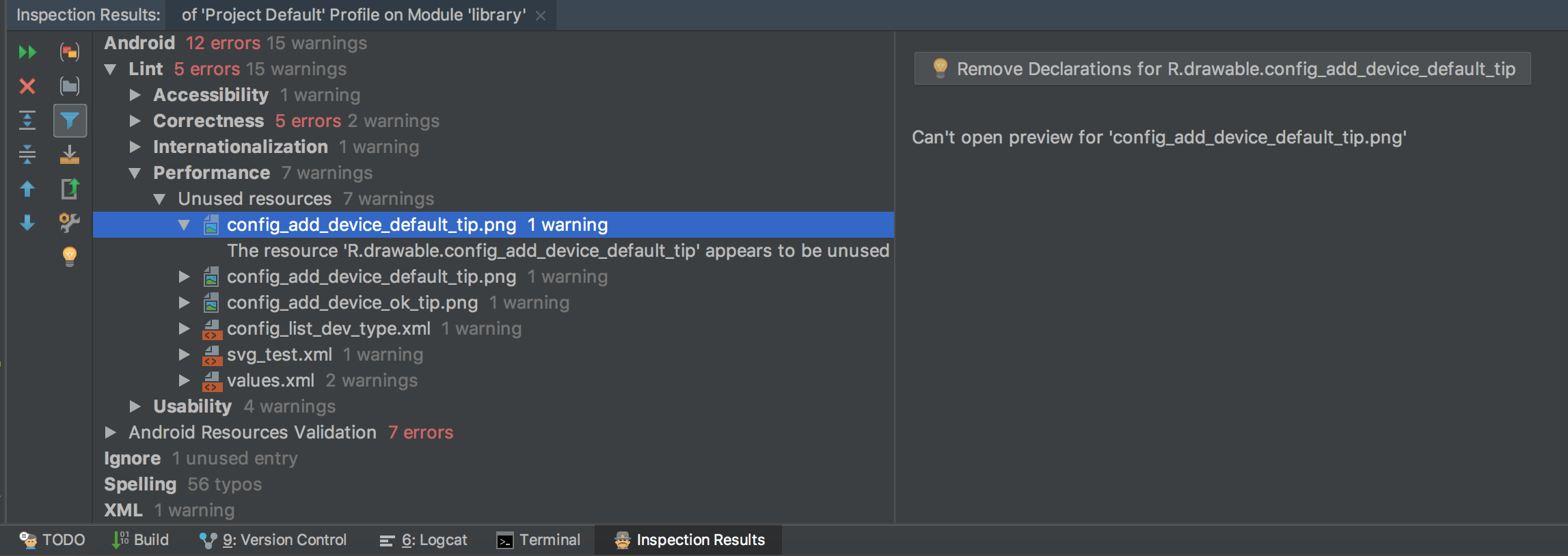 android studio lint