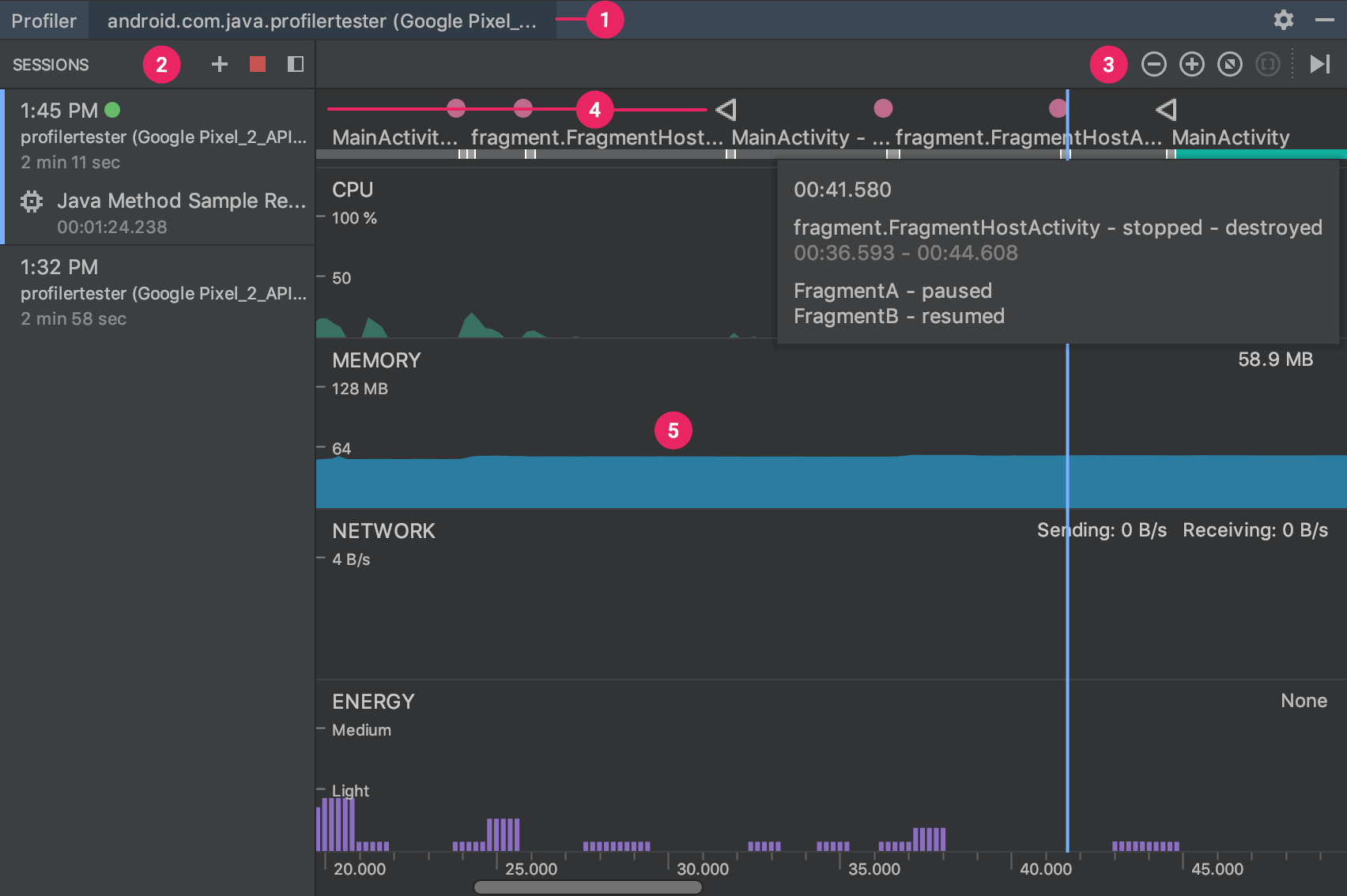 AndroidProfiler界面