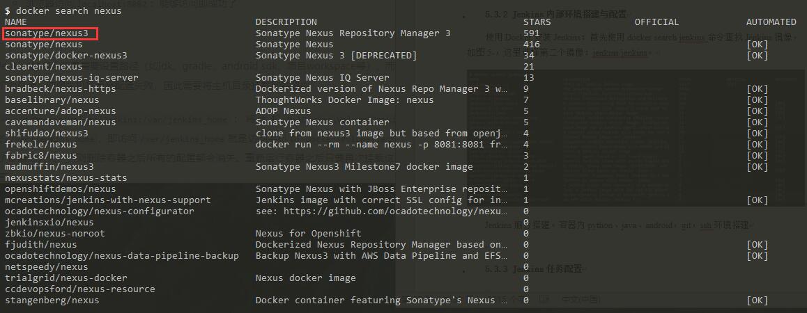 Docker搜索Nexus镜像